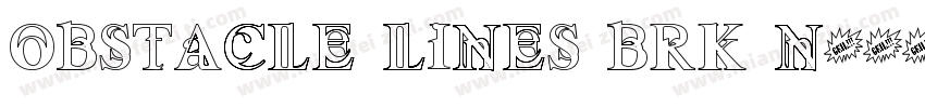 Obstacle Lines BRK N字体转换